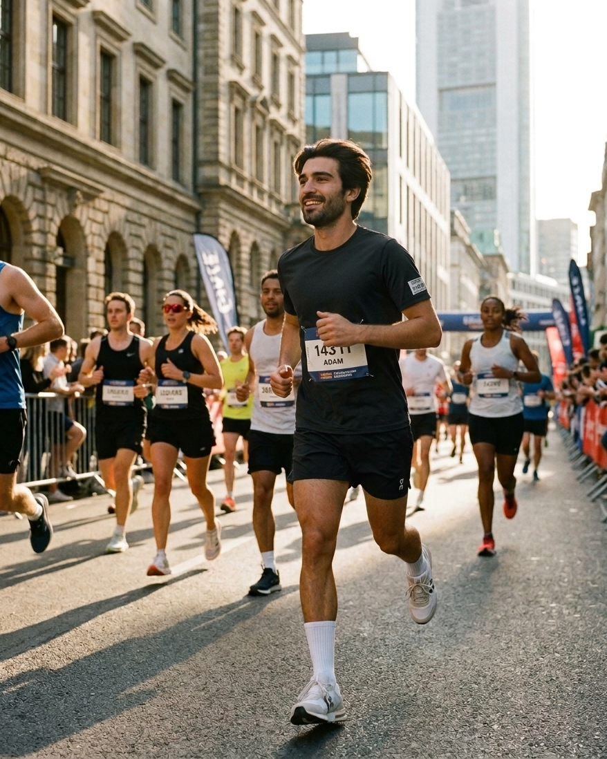 Corredor durante una carrera